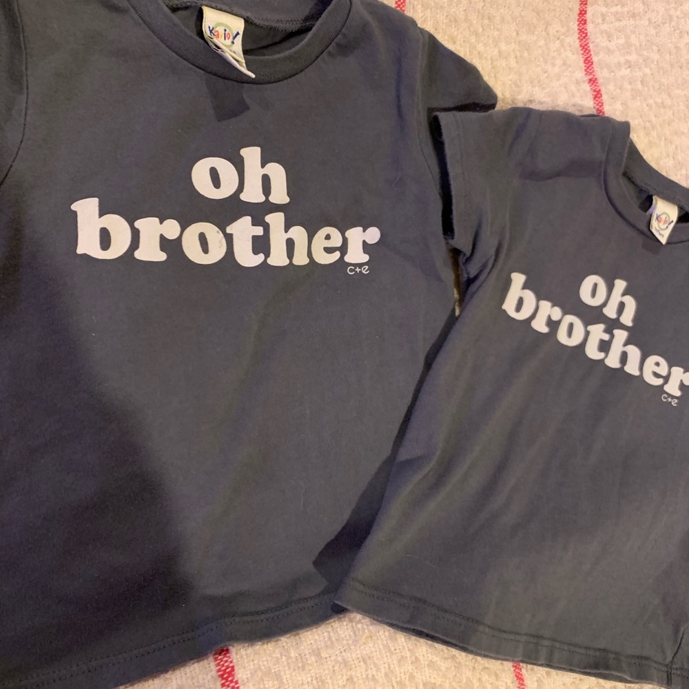 Charlotte & Ezra twin boys tshirt
